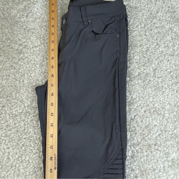 prAna Brenna Moto Pants. stretchy gray Sz 10 - Picture 13 of 13